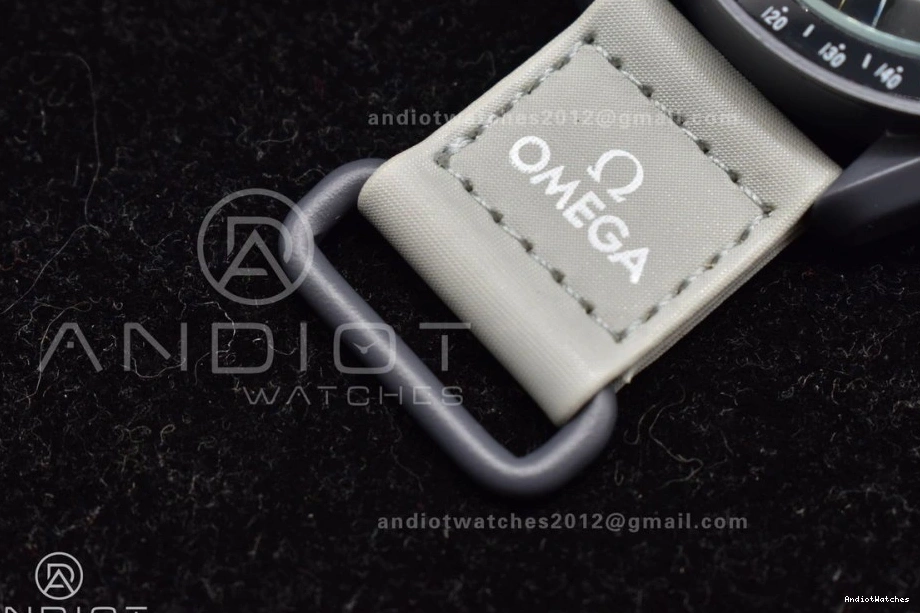 Moonwatch 1180 Omega Mission Strap Swatch on Quartz Breathable Mercury to Bioceramic x Nylon 0225